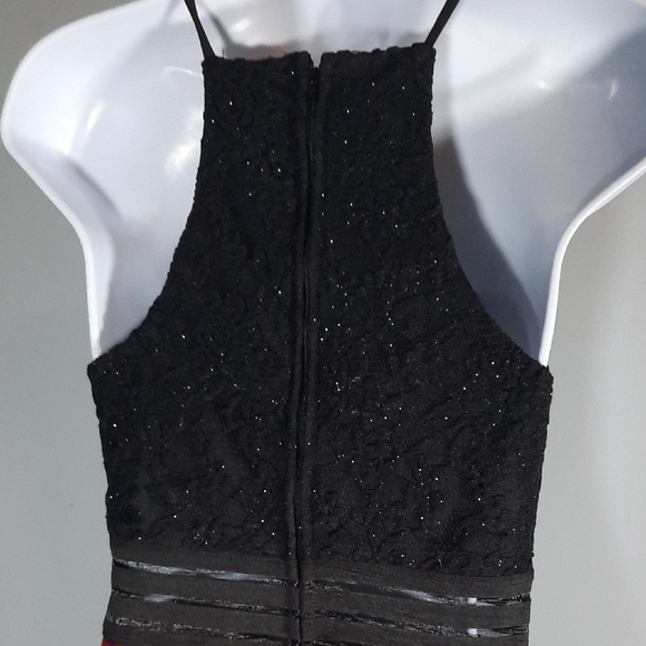 City Triangles Black and Red Floral Dress - Picture 4 of 4